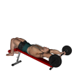 Crunch - High Barbell Decline